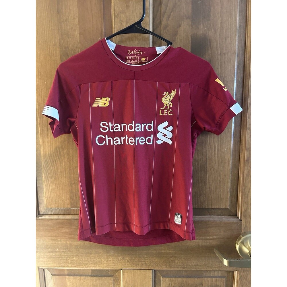 Youth Medium #9 Mariano New Balance Liverpool Home Soccer Jersey 2019 2020